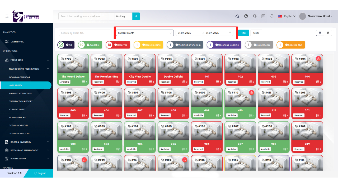 Quick Selection Of Start And End Date